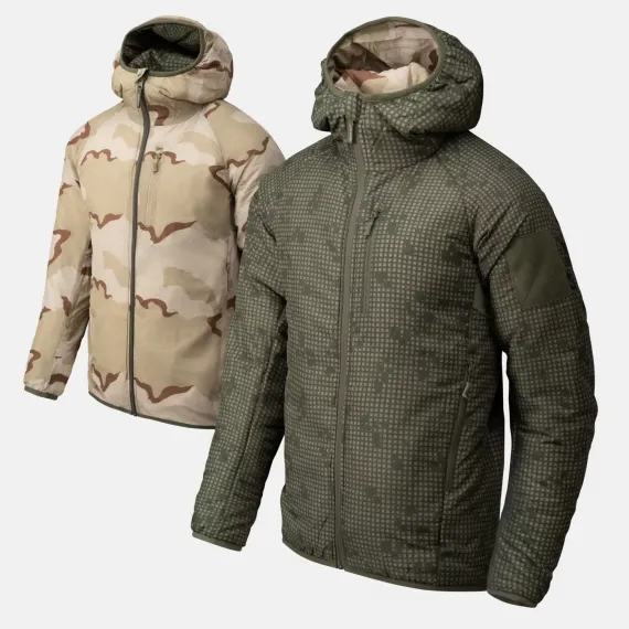Двусторонняя утеплённая куртка с капюшоном Helikon-Tex Reversible Wolfhound Hoodie Jacket