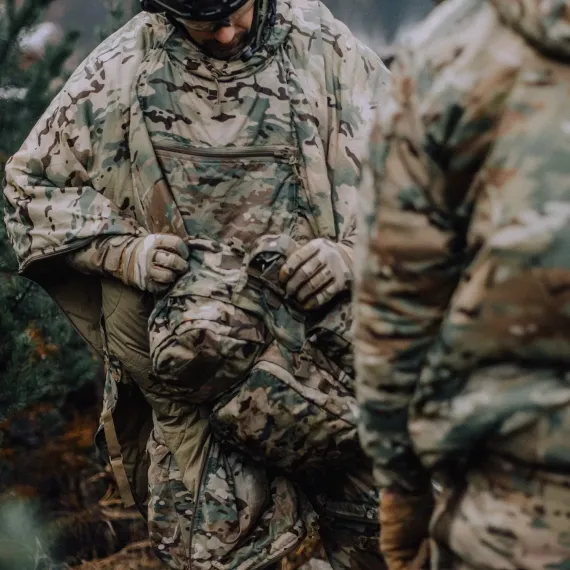 Утеплённое пончо Helikon-Tex Swagman Roll Nylon