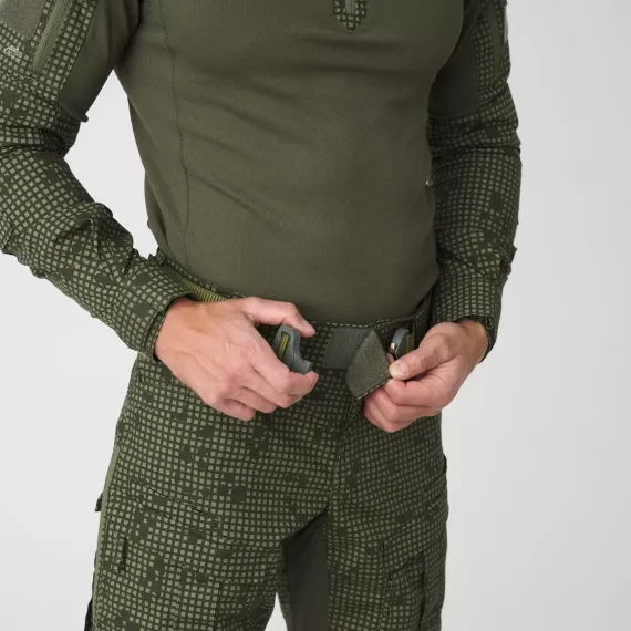 Брюки Helikon-Tex MCDU Pants — эластичная поликоттоновая ткань рипстоп, лесной/оливково-зелёный