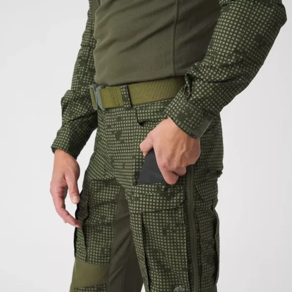 Брюки Helikon-Tex MCDU Pants — эластичная поликоттоновая ткань рипстоп, лесной/оливково-зелёный