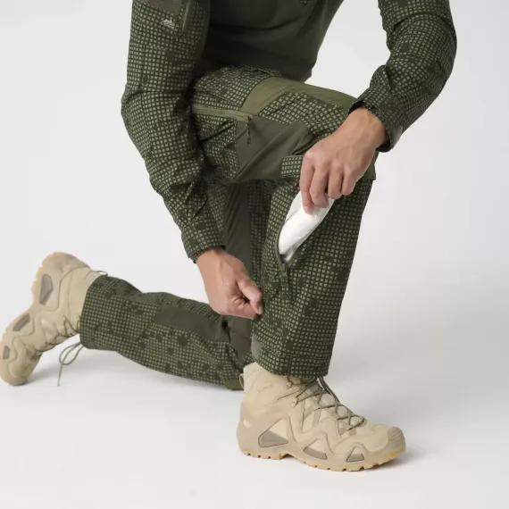 Брюки Helikon-Tex MCDU Pants — эластичная поликоттоновая ткань рипстоп, лесной/оливково-зелёный