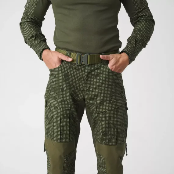 Брюки Helikon-Tex MCDU Pants — эластичная поликоттоновая ткань рипстоп, лесной/оливково-зелёный