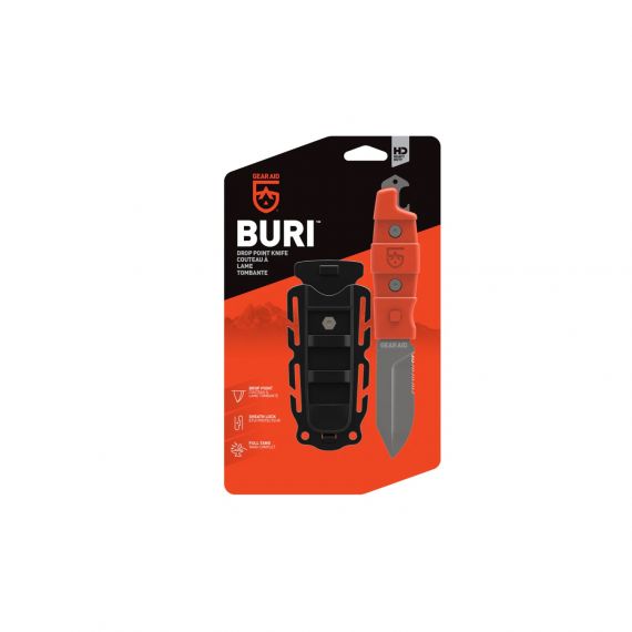 Нож Gear Aid Buri Utility Knife Drop Point Orange