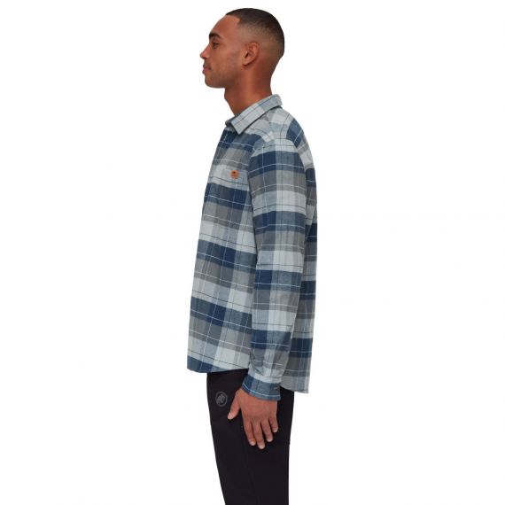 Рубашка Mammut Trovat Longsleeve Shirt Steel/Marine