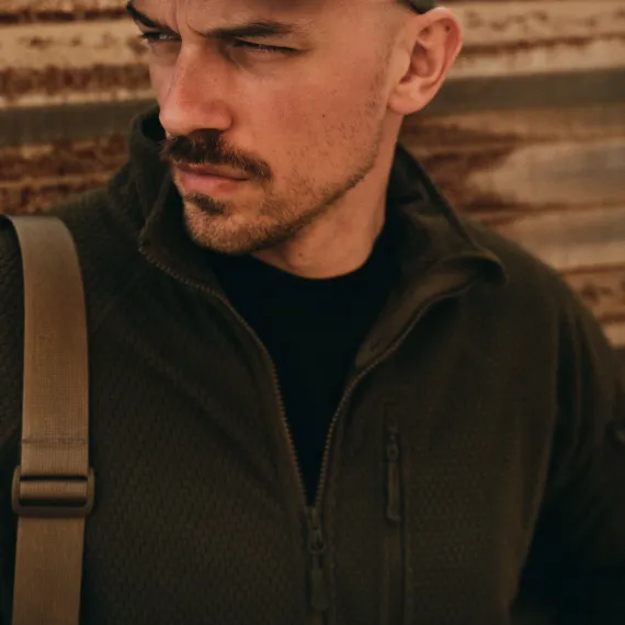 Тактическая куртка Alpha из флиса Grid Fleece (Alpha Tactical Jacket - Grid Fleece) | Helikon-Tex