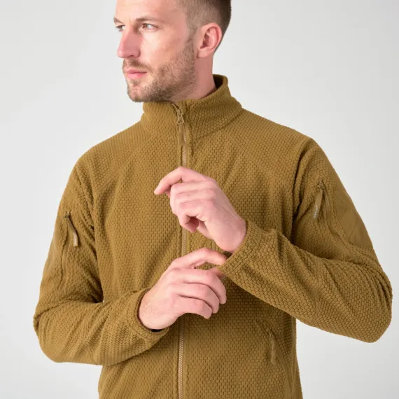 Тактическая куртка Alpha из флиса Grid Fleece (Alpha Tactical Jacket - Grid Fleece) | Helikon-Tex
